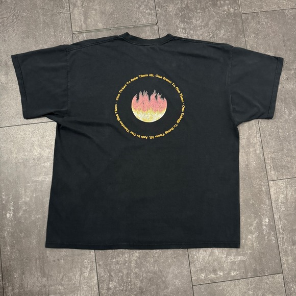 Vintage Fruit of the Loom Lord of the Rings Trilogy Tuesday Promo T-Shirt 2XL - Picture 4 of 8